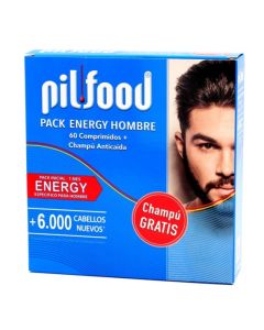 PilFood Pack Energy Hombre 60 Comprimidos+Champú Gratis