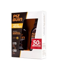 Piz Buin Tan& Protect Aceite Spray SPF30+SPF15 50%Dto 2ªUd