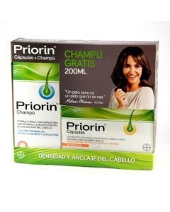 Priorin 60 Cápsulas + Champú 200ml GRATIS