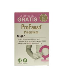 ProFaes4 Probióticos Mujer 30 Capsulas x 2 Plan 60 Días            