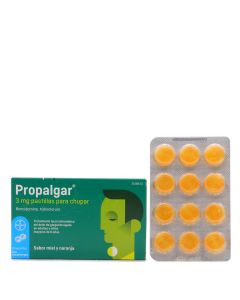 Propalgar Pastillas para Chupar Sabor Miel y Naranja 24 Pastillas