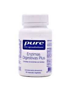 Pure Encapsulations Enzimas Digestivas Plus 90 Cápsulas Vegetales