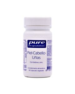 Pure Encapsulations Piel Cabello Uñas 60 Cápsulas Vegetales