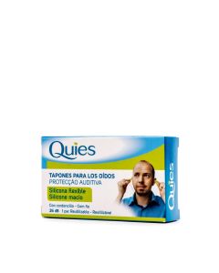 Quies Tapones para Oídos Silicona Flexible con Cuerdecilla 1 Par