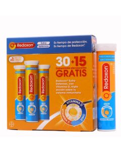 Redoxon Extra Defensas 30 Comprimidos Efervervescentes+15 Gratis