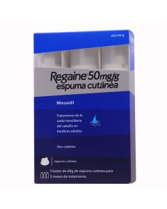 Regaine 50 mg/g Espuma Cutánea 3 Frascos x 60g-1     