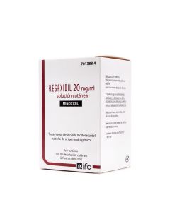 Regaxidil 20mg/ml Solución Cutánea 2 Frascos 60ml