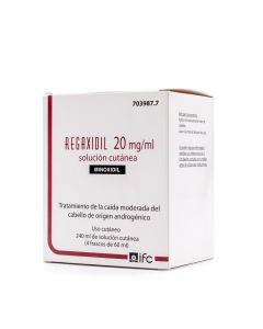 Regaxidil 20mg/ml Solución Cutánea 4 Frascos 60 ml      