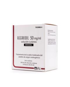 Regaxidil 50mg/ml Solución Cutánea 4 Frascos 60ml