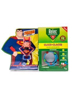 Relec Pulsera Antimosquitos Click-Clack Reloj Superman+ 2 Recargas