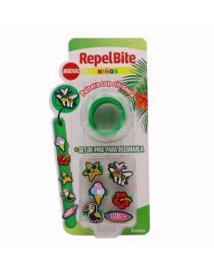 Repel Bite Niños Pulsera con Citronela Set de Pins para Decorarla 