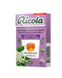 Ricola Flores de Saúco Caramelos Sin Azúcares 50g