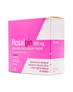Rosalgin 500mg Granulado solución Vaginal 20 Sobres