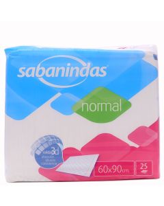 Sabanindas Normal 60 x 90cm 25 Empapadores