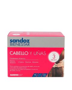 Sandoz Bienestar Cabello y Uñas 90 Cápsulas