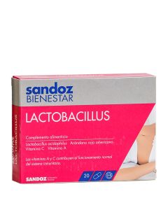 Sandoz Bienestar Lactobacillus 20 Cápsulas