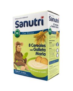 Sanutri Papilla 8 Cereales con Galleta María 600g