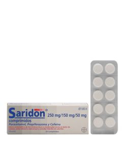 Saridon 20 Comprimidos Bayer 