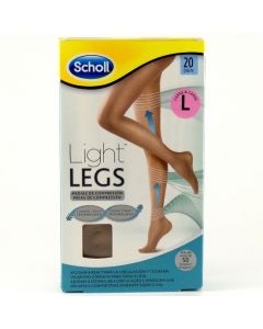 Scholl Light Legs Medias L Carne Compresión 20 DEN