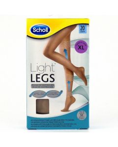 Scholl Light Legs Medias XL Carne Compresión 20 DEN