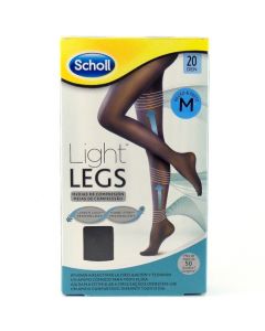 Scholl Light Legs Medias M Negro Compresión 20 DEN