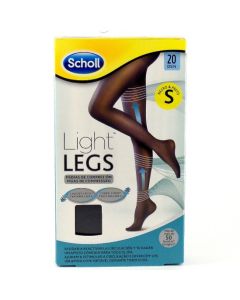 Scholl Light Legs Medias S Negro Compresión 20 DEN