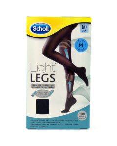 Scholl Light Legs Medias M Negro Compresión 60 DEN