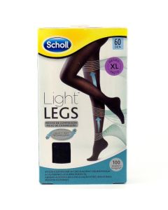 Scholl Light Legs Medias XL Negro Compresión 60 DEN