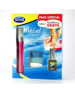 Scholl Lima Electrónica de Uñas Rosa+Aceite Pack