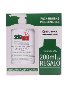 SebaMed Emulsión Sin Jabón Gel de Baño 1000ml + 200ml Gratis Pack