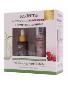Sesderma Resveraderm Antiox Crema Gel Rejuvenecedor+Factor G Renew Serum Pack                                                           