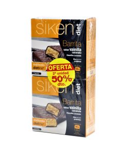 Siken Diet Barrita Sabor Vainilla Caramelo 5+5 Barritas Oferta