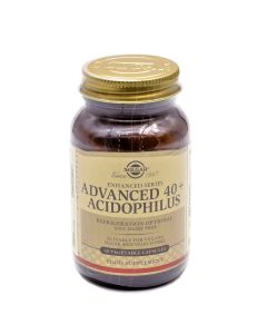 Solgar 40+ Acidophilus Avanzado 60 Cápsulas Vegetal apoyo digestivo