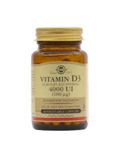 Solgar Vitamina D3 4000 UI 60 Cápsulas Vegetales