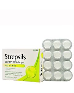 Strepsils Sabor Limón 24 Pastillas Para Chupar