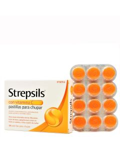 Strepsils Con Vitamina C 24 Pastillas para Chupar