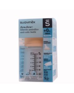 Suavinex Zero Zero Biberón AntiCólico Tetina Silicona M 180ml