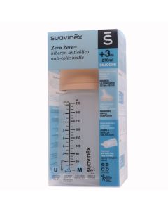 Suavinex Zero Zero Biberón AntiCólico Tetina Silicona M 270ml