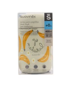 Suavinex Termo Papillas Cold Hot 400ml. Imagen con el envase.