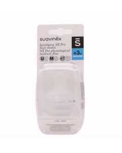 Suavinex Tetina Silicona SXpro Flujo Medio +3M Pack 2 Tetinas                                       