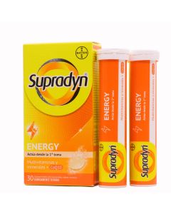 Supradyn Energy Efervescente 30 Comprimidos Efervescentes Sabor Naranja