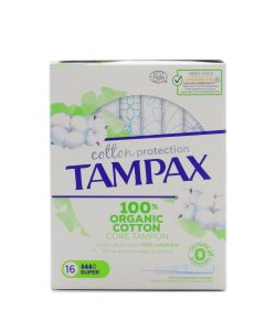Tampax Cotton Protection Super 16 Tampones
