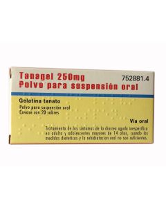 Tanagel 250 mg 20 Sobres Polvo Para Suspensión Oral