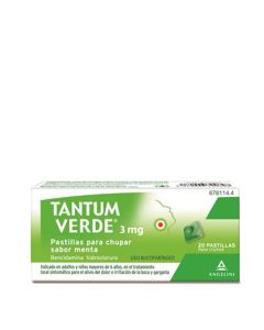 Tantum Verde Menta 20 Pastillas para Chupar      