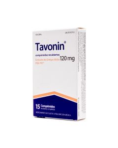 Tavonin 120 mg 15 comprimidos recubiertos Ginkgo biloba