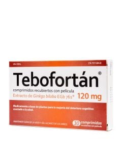 Tebofortán 120 mg 30 Comprimidos Recubiertos Ginkgo biloba