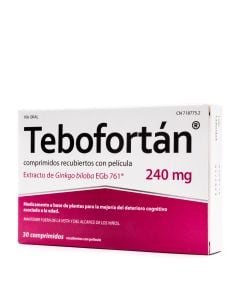 Tebofortán 240 mg 30 Comprimidos Recubiertos Ginkgo biloba