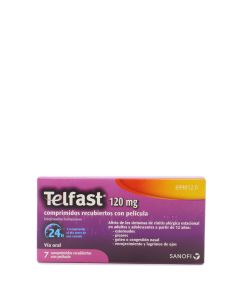 Telfast 120 mg 7 Comprimidos Recubiertos con Película