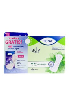 Tena Lady Normal Pack Día 24uds + Noche 10uds