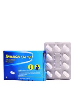 Termalgin 650 mg 20 Comprimidos Paracetamol